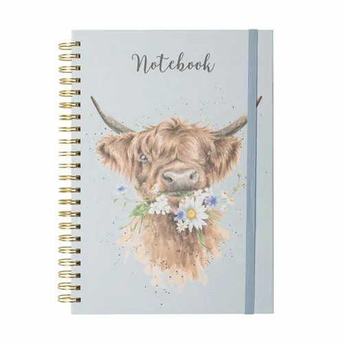 Wrendale A4 Notatbok, Ku - Daisy Coo